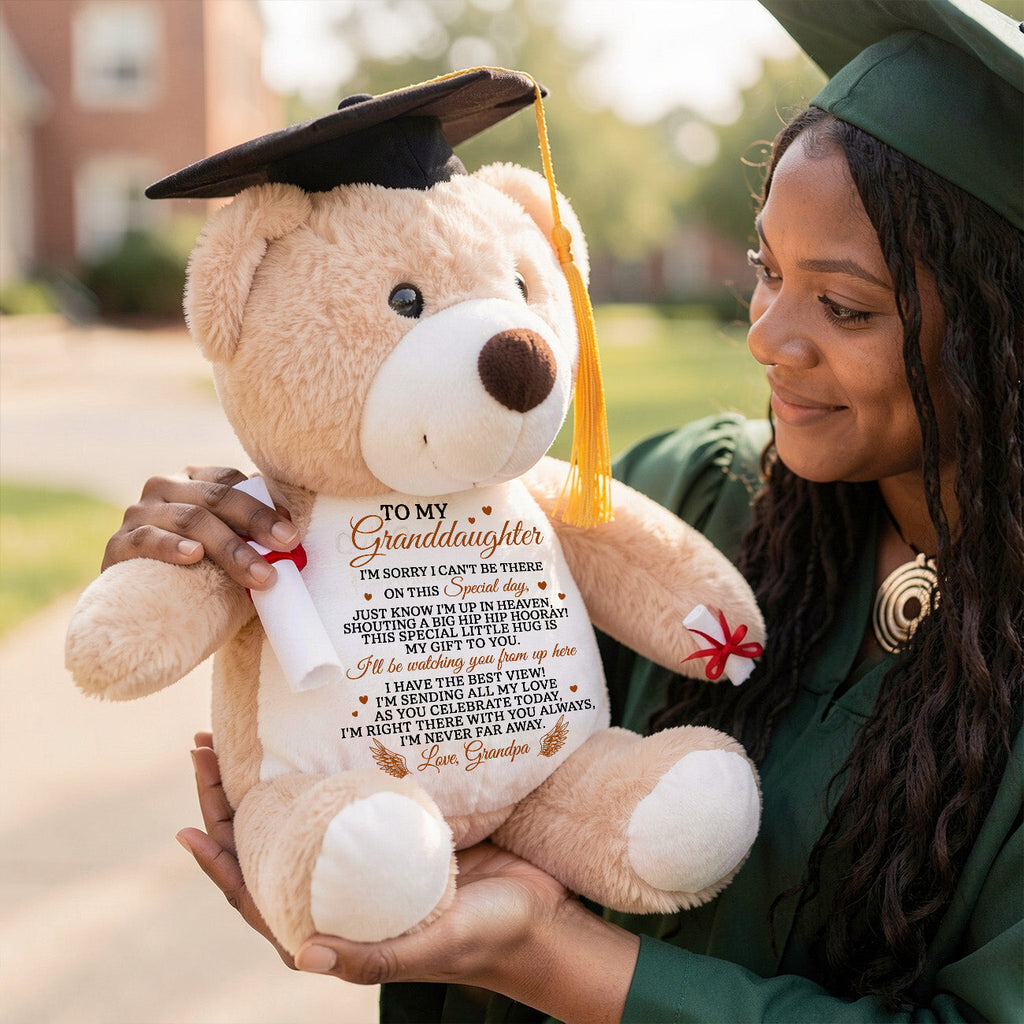 I'm Sending My Love As You Celebrate - Personalized Graduation Teddy Bear