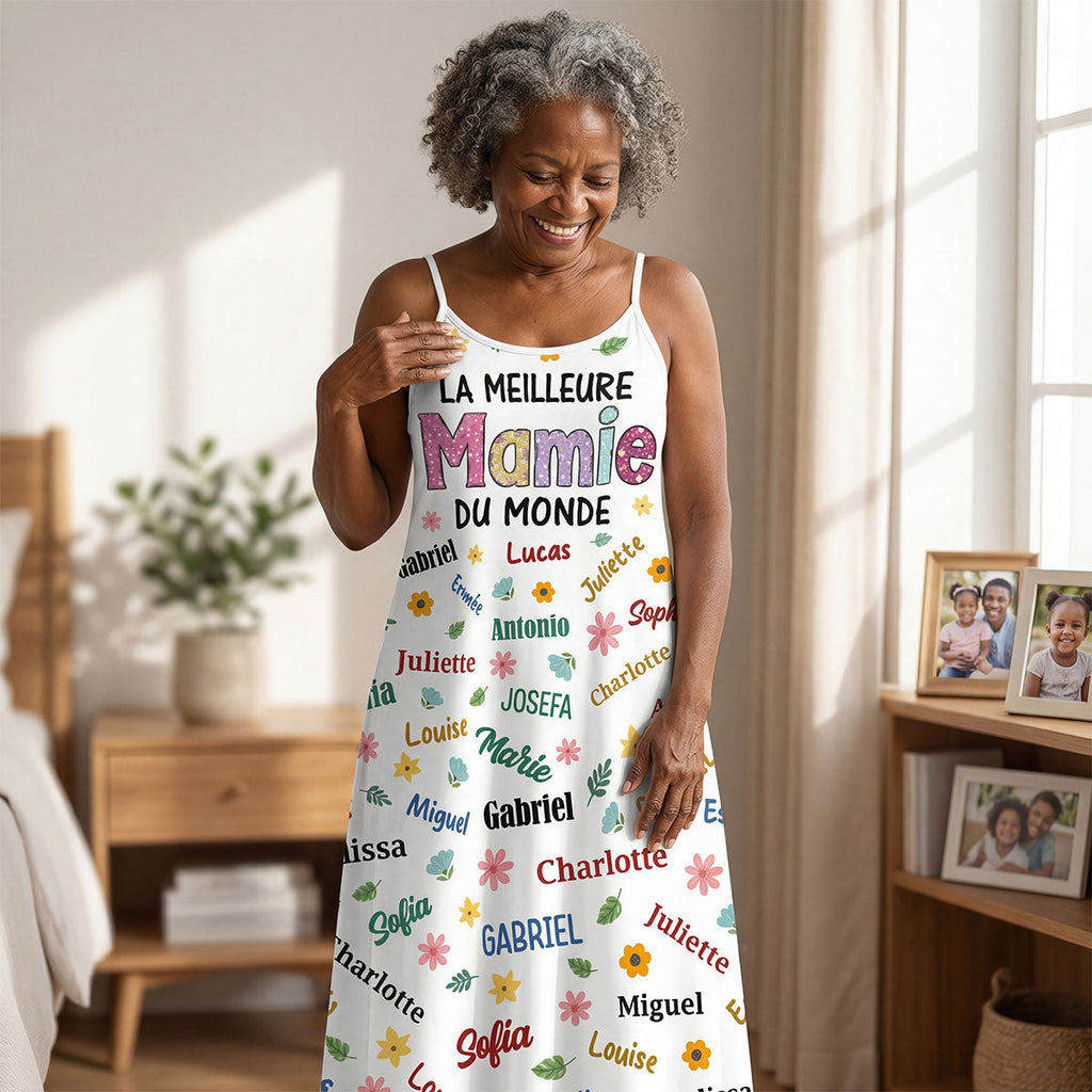 La Meilleure Mamie Du Monde - Personalized Maxi Dress