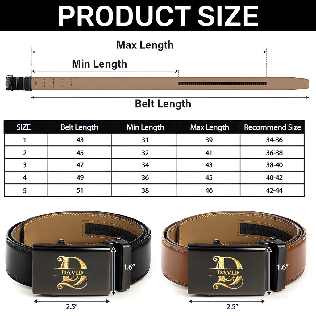 I Love You For Who You Are But That Sure Is A Bonus - Personalized Leather Belt With Printed Buckle