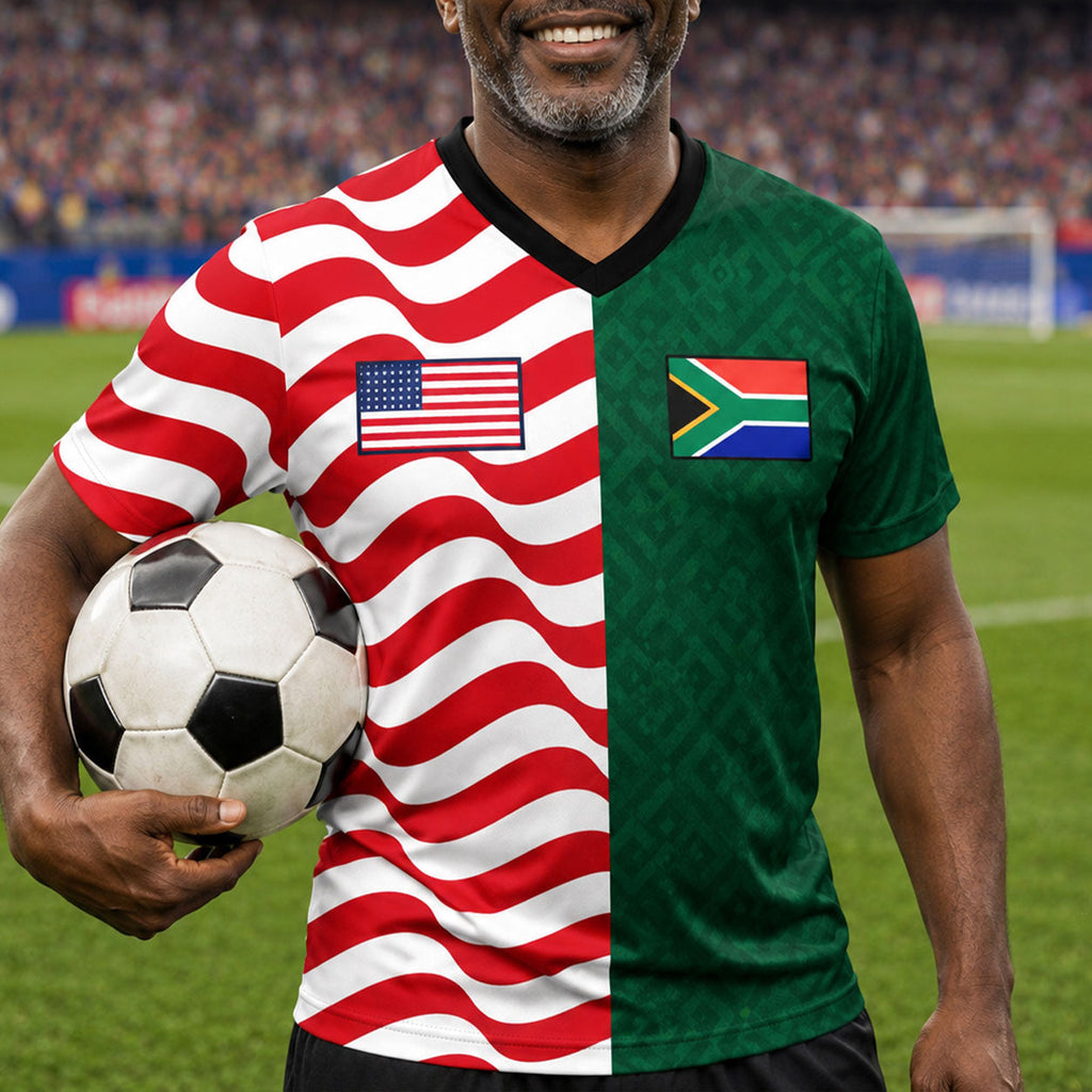 Rooted In Strength Soccer Fan Two Teams Version For Men - Personalized Unisex Jersey
