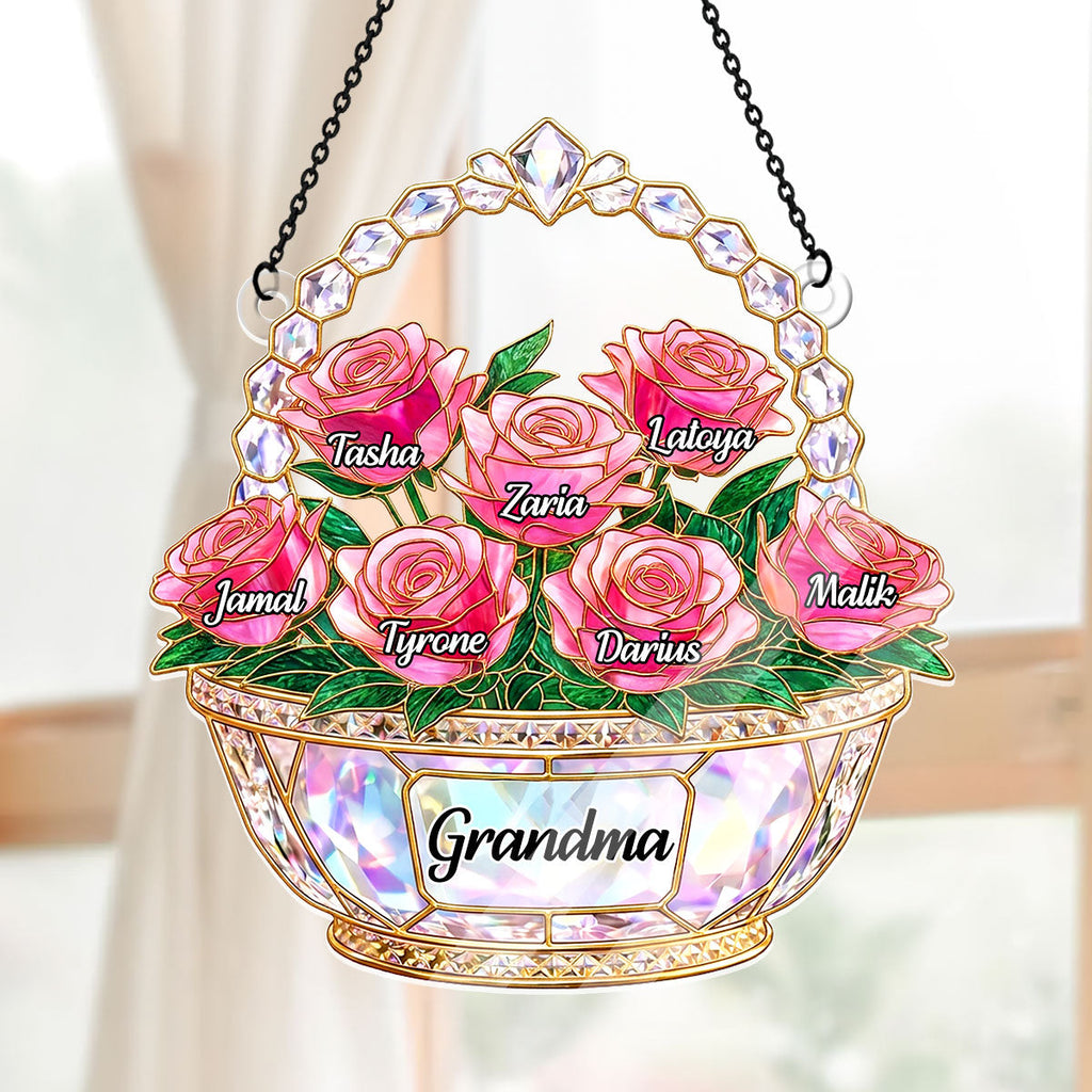Mom Is My Home - Personalized Acrylic Suncatcher