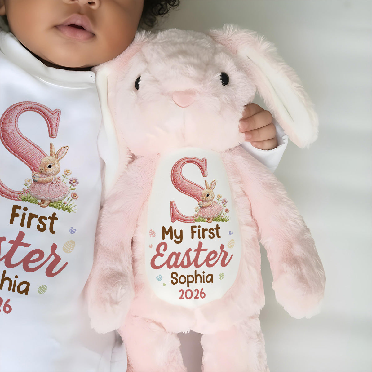 My First Easter 2026 - Personalized Stuffed Bunny