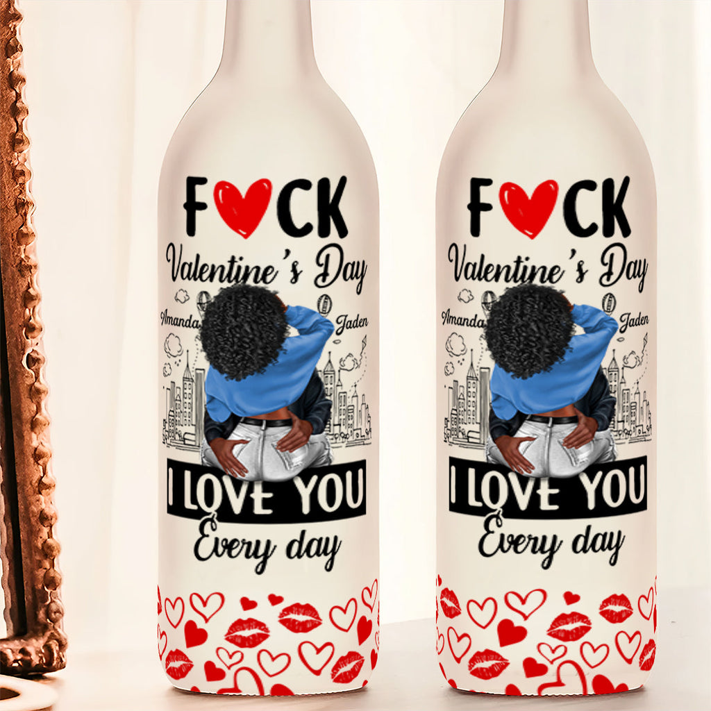 I Love You Every Day - Personalized Bottle Lamp