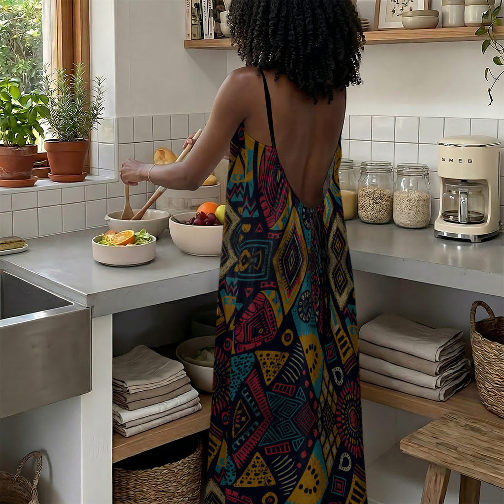 Zodiac Queen - Personalized Backless Cami Maxi Dress