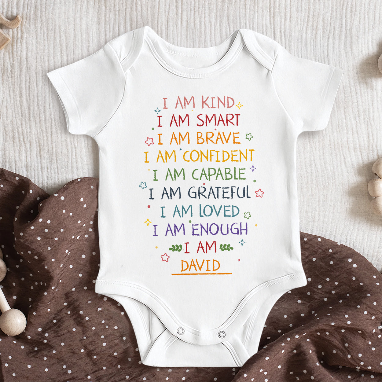 I Am - Personalized Baby Onesie