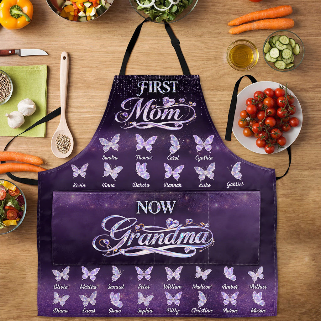 Blessed To Be Called Grandma - Personalized Apron With Pocket