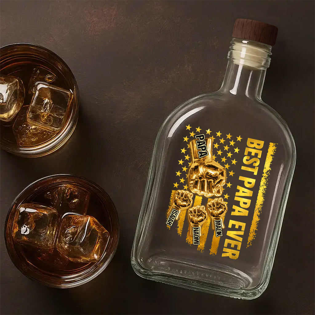 Best Dad Ever - Personalized Whiskey Bottle