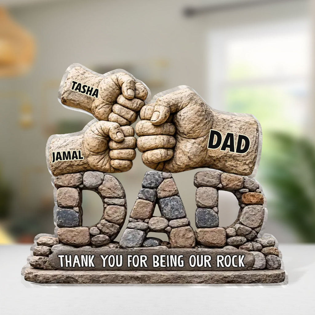 Strong Roots Loving Heart - Personalized Custom Shaped Acrylic Plaque