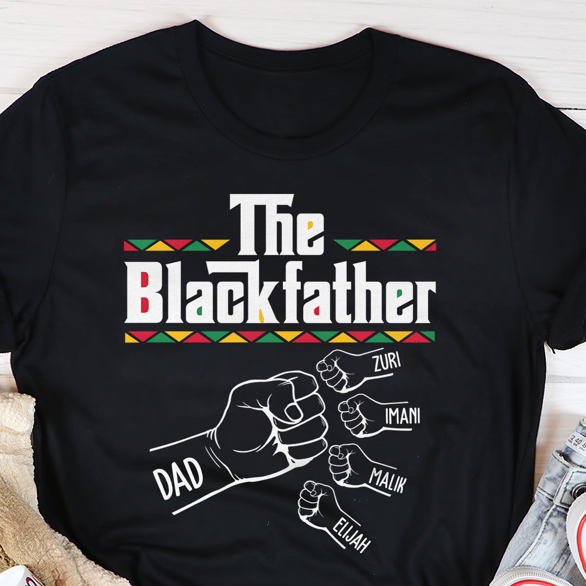 The Blackfather - Personalized 2D Unisex T-shirt
