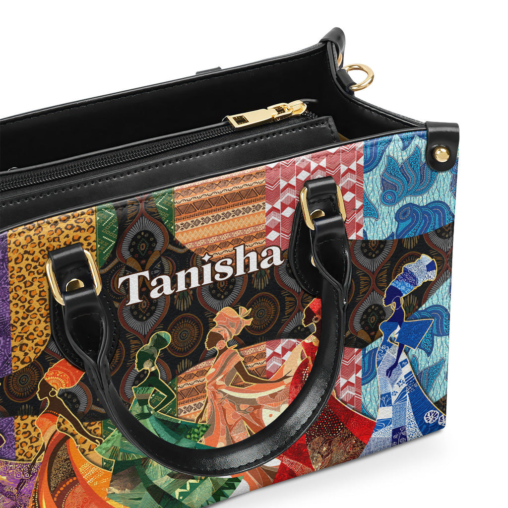African Spirits - Personalized Leather Handbag