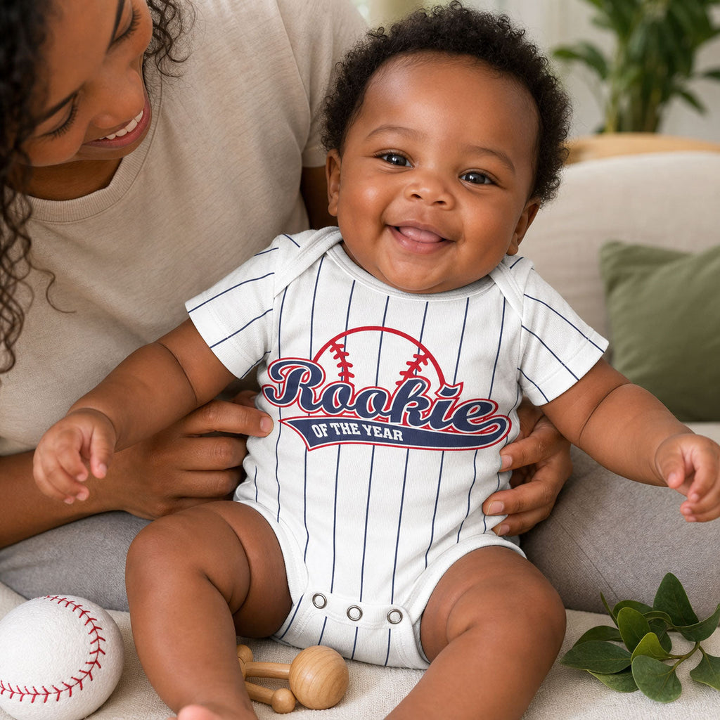 Rookie of The Year - Personalized All Over Print Onesie