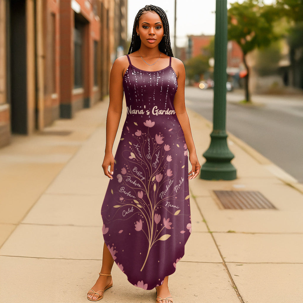 Nana's Garden - Personalized Maxi Dress