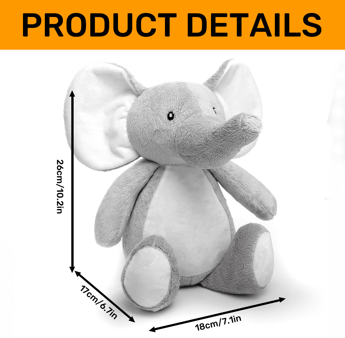 Dear Daddy I Love You - Personalized Stuffed Elephant