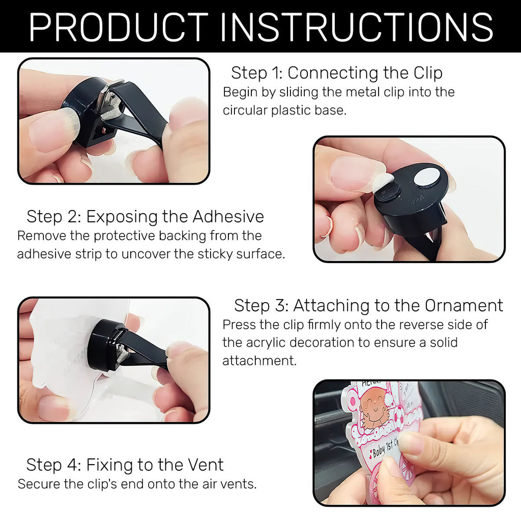 Safe Drive, Sexy Vibes - Personalized Acrylic Car Vent Clip