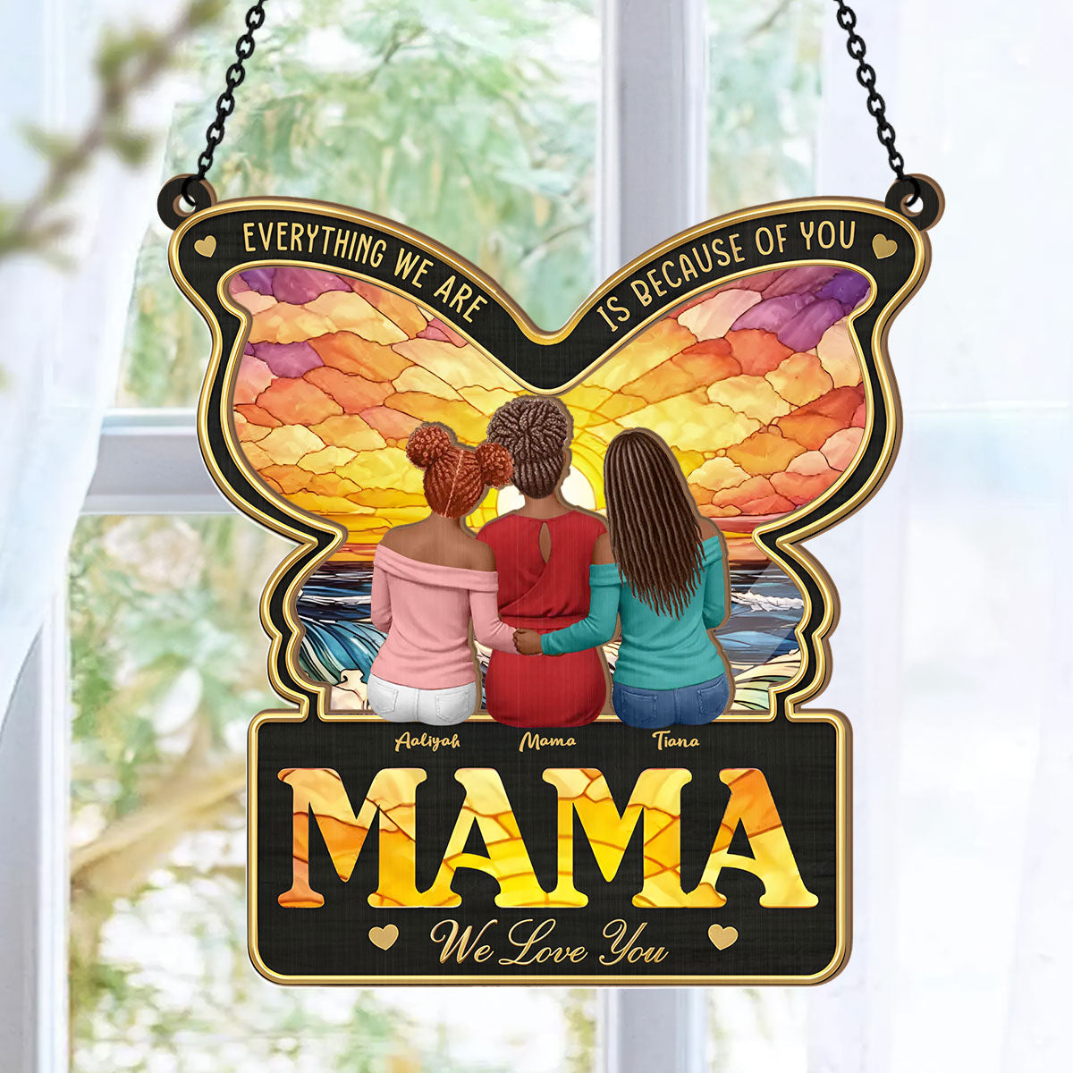 Mom You Are My Heart - Personalized Window Hanging Suncatcher