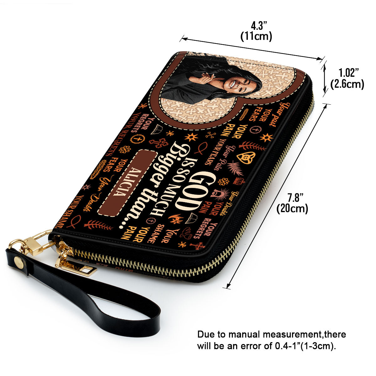 God Is So Much Bigger Than - Personalized Clutch Purse
