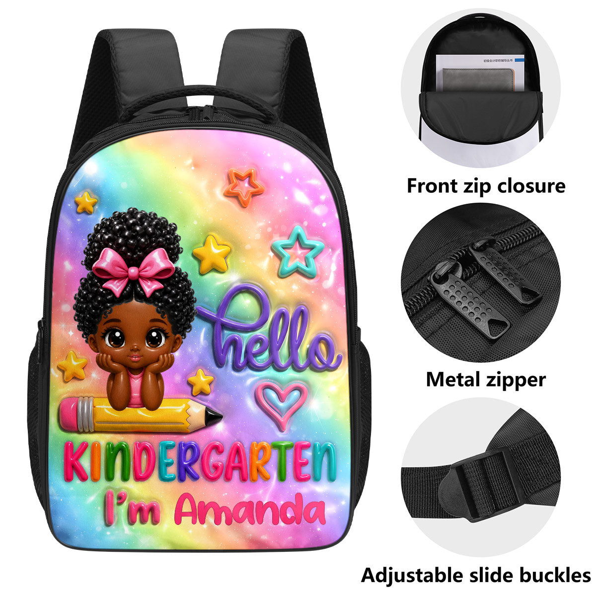 Hello Kindergarten - Personalized Kid's School Backpack