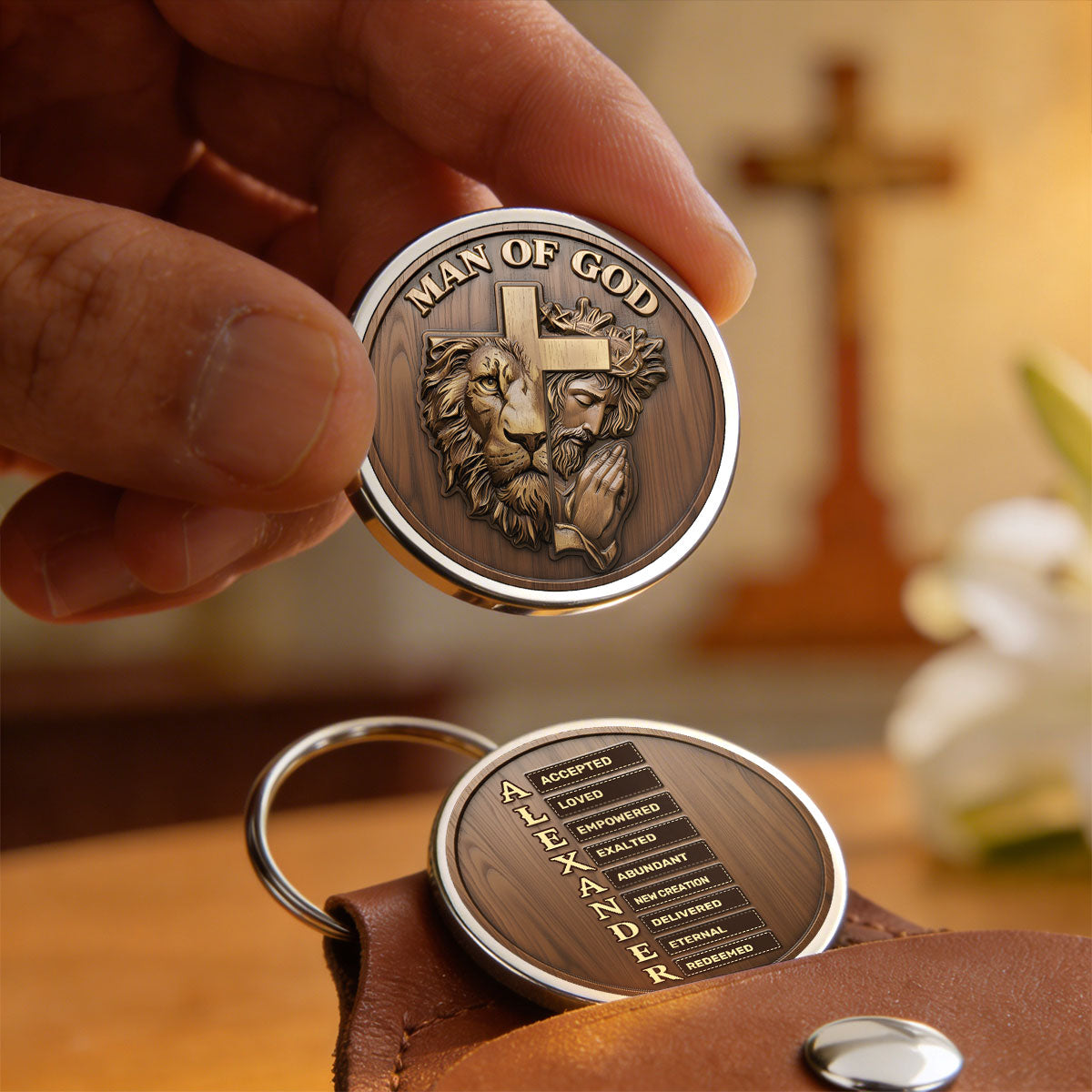 Man Of God - Personalized Pocket Hug