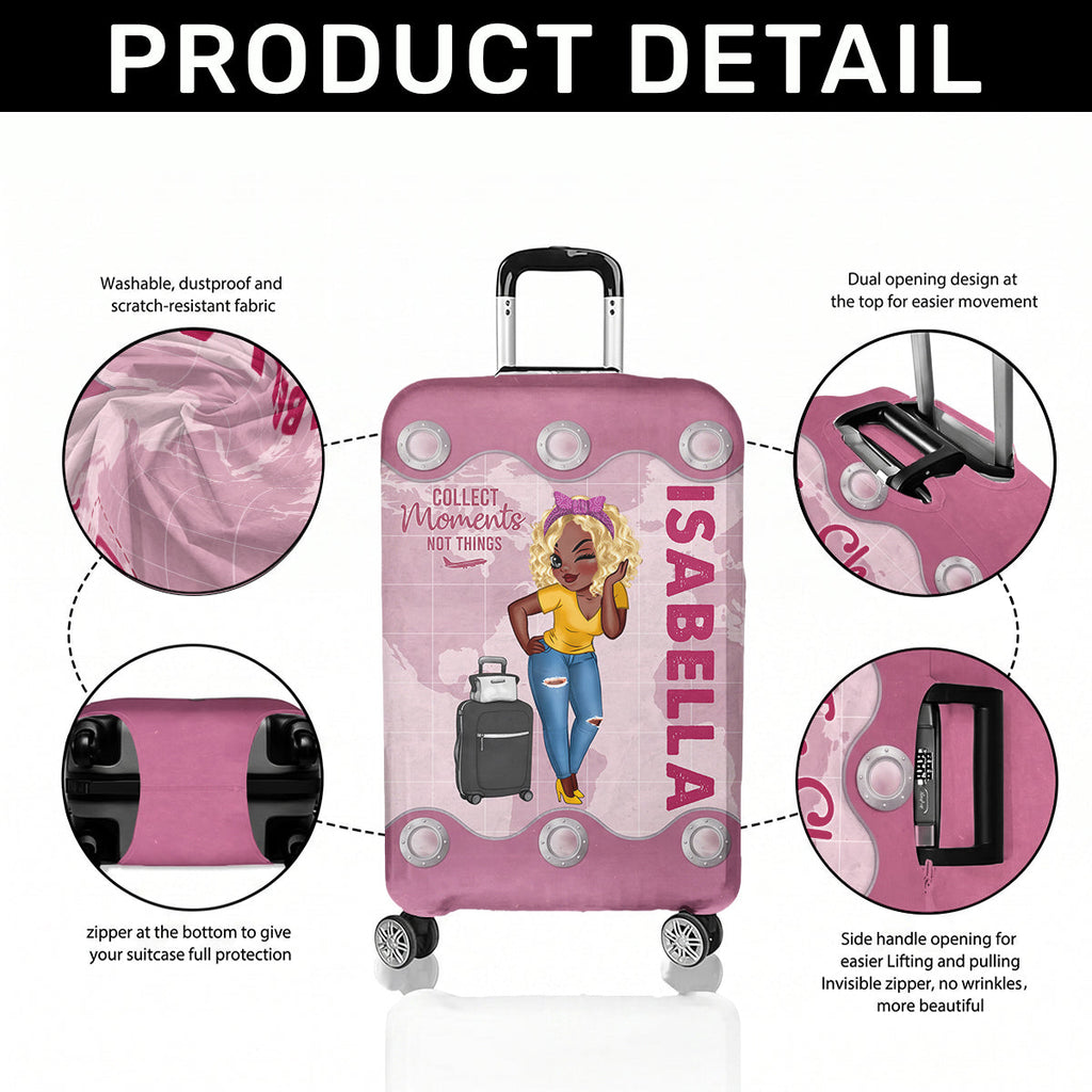 Just A Girl Who Loves Travelling - Personalized Luggage Cover