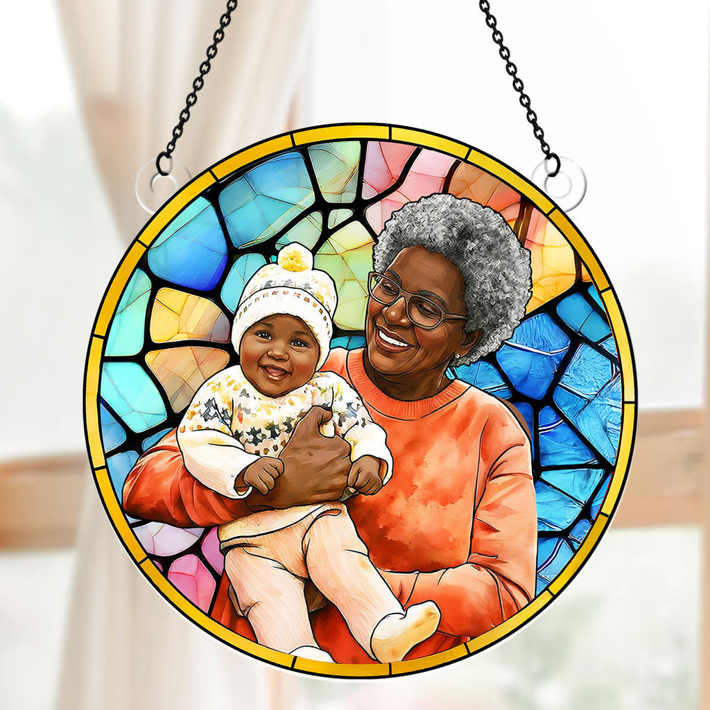 Family Custom Photo - Personalized Acrylic Suncatcher