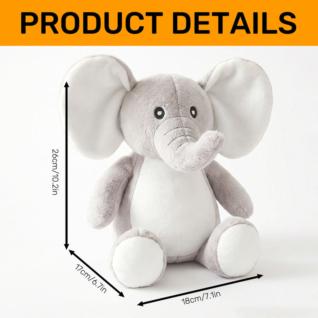 Right Now I Feel The Safest - Personalized Stuffed Elephant