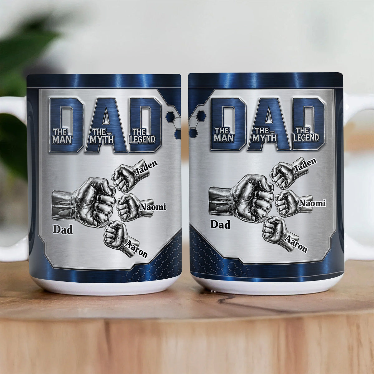 Dad The Man The Myth The Legend - Personalized Ceramic Coffee Mug