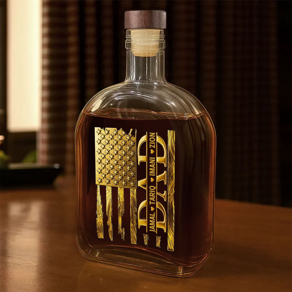 Father's Day Gift For Men - Personalized Whiskey Bottle