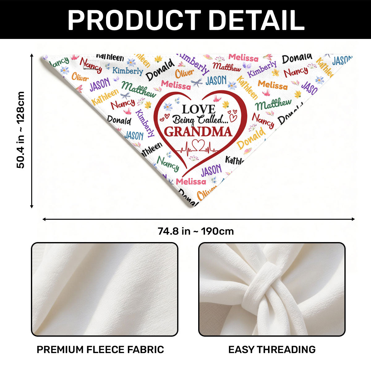 Love Being Called Grandma - Personalized Shawl Wrap