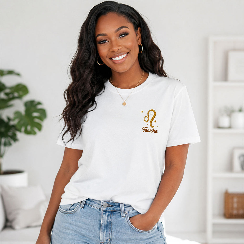 Zodiac Magic  - Personalized T-shirt With Front Back Design