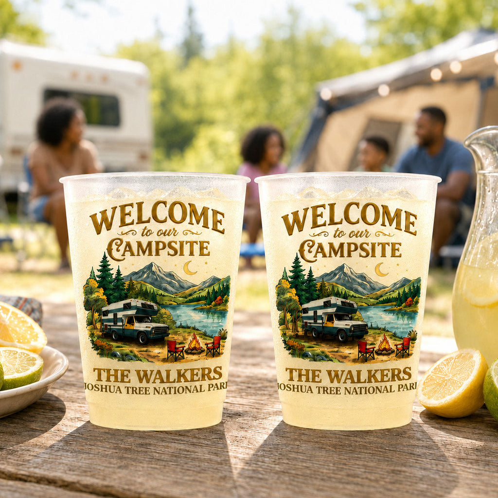Happy Camper For Life - Personalized Cups