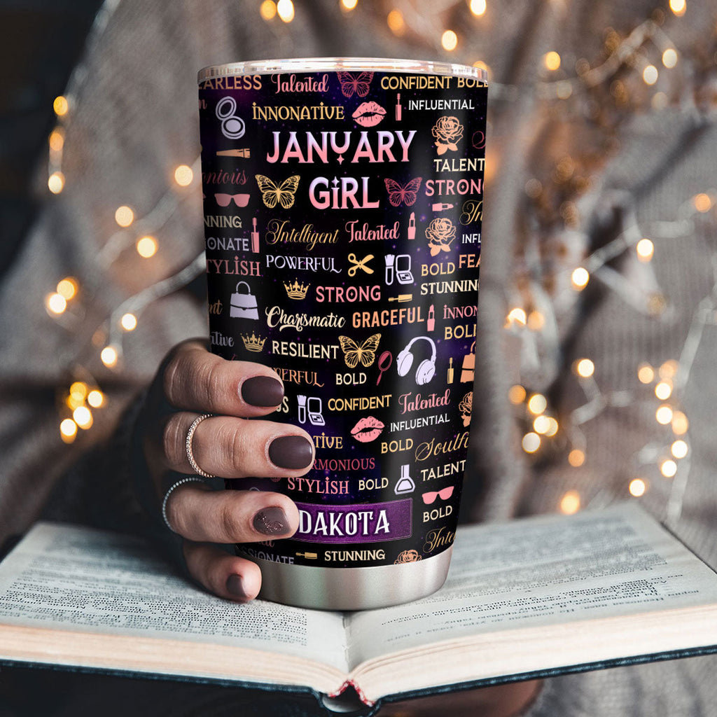 Month Girl - Personalized Stainless Steel Tumbler