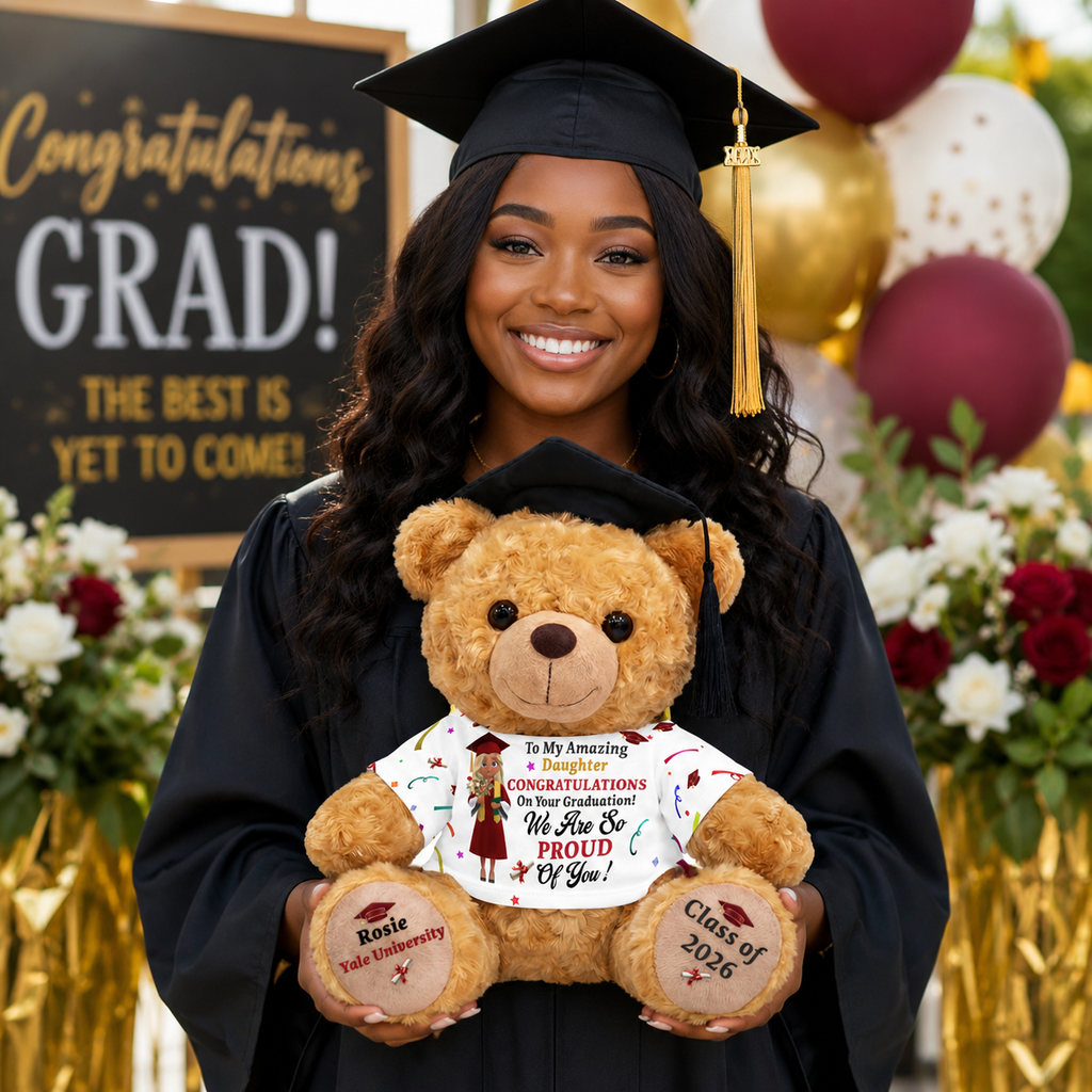Congratulations On Your Graduation  - Personalized Graduation Bear With Card