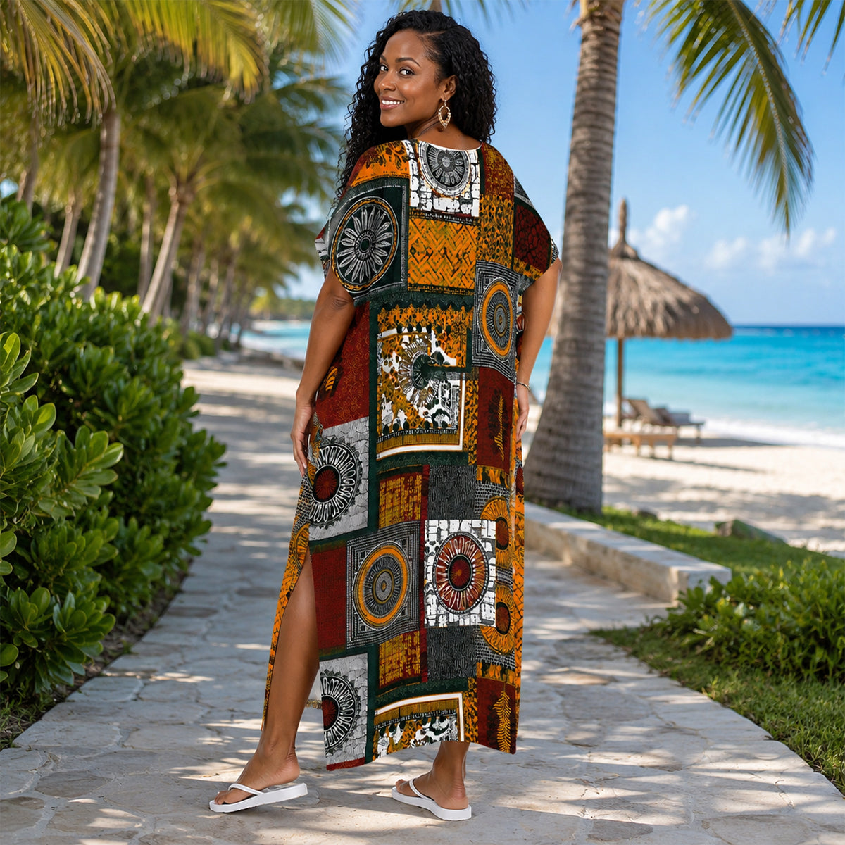 A Beautiful Queen - Personalized Kaftan Dress