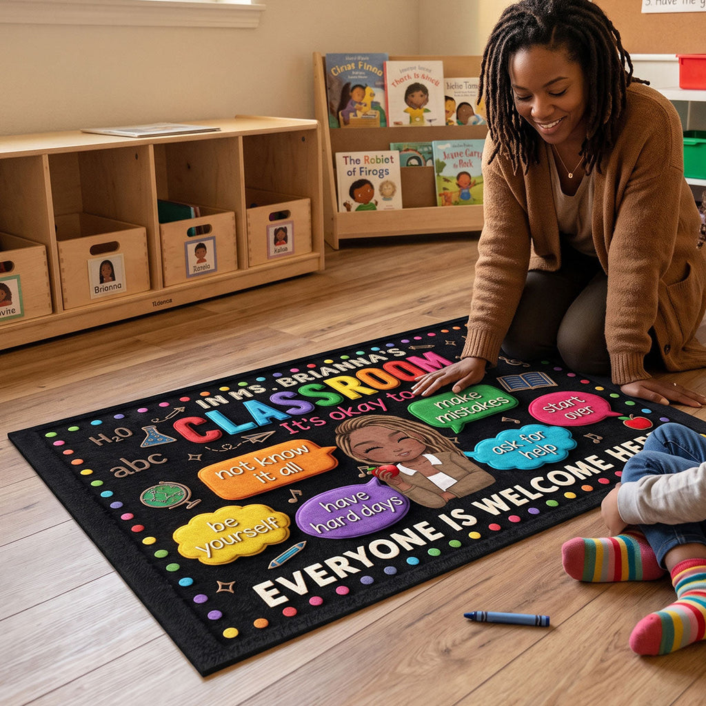 In My Classroom Everything Is Okay - Personalized Doormat