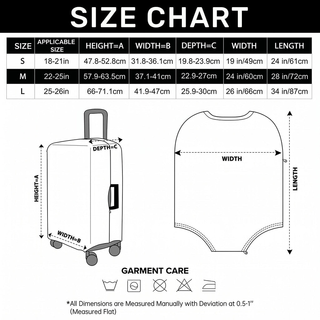 Travel Partners for Life - Personalized Luggage Cover