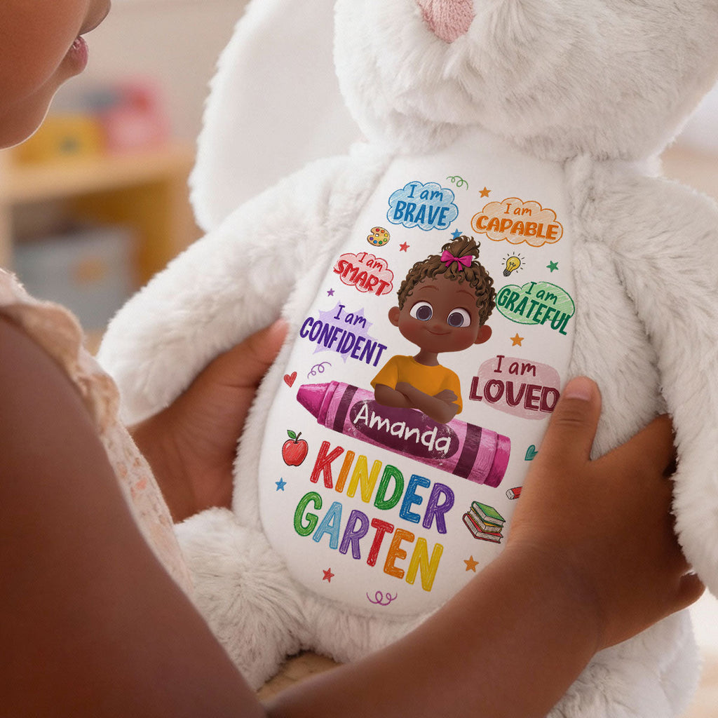 Back To School Affirmations - Personalized Stuffed Bunny