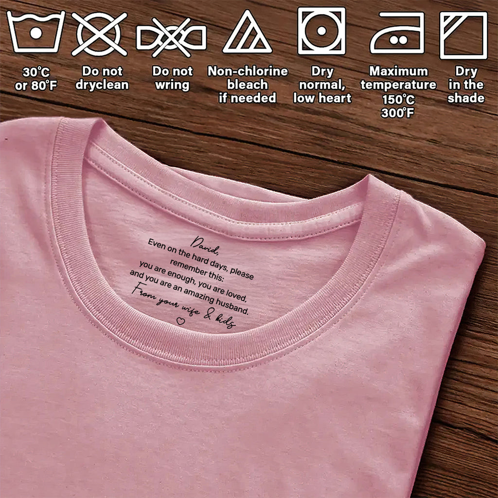 You Are An Amazing Husband - Personalized Shirt With Design Inner Neck