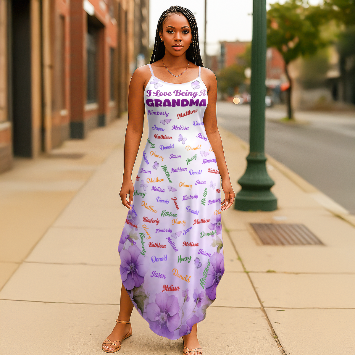 I Love Being A Grandma - Personalized Maxi Dress