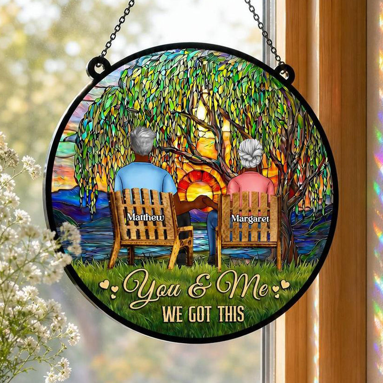 You And Me We Got This - Personalized Acrylic Suncatcher