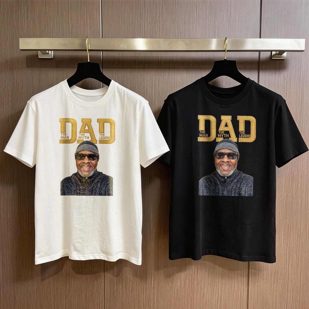 The Man The Myth The Legend Embroidery - Personalized 2D Unisex T-shirt