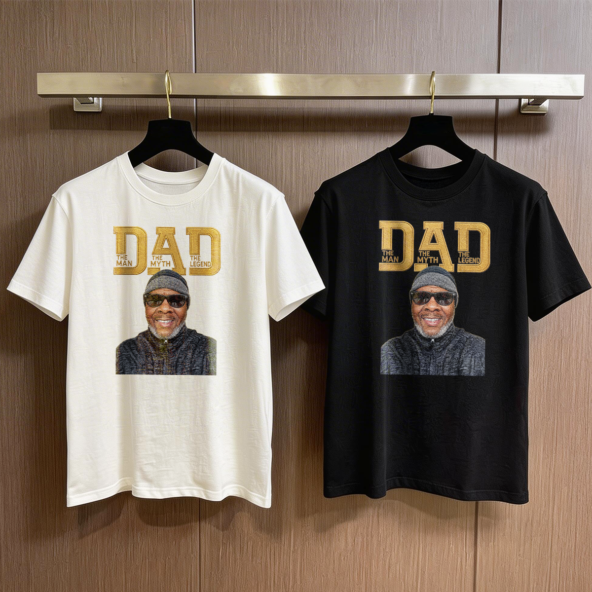 The Man The Myth The Legend Embroidery - Personalized 2D Unisex T-shirt