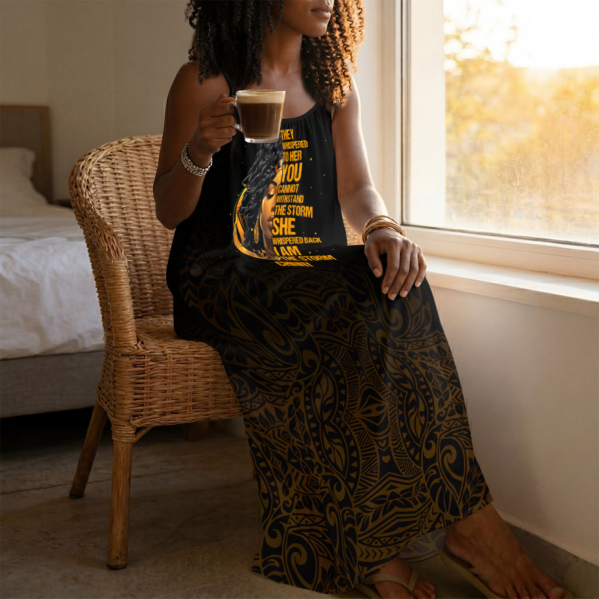 I Am The Storm - Personalized Backless Cami Maxi Dress