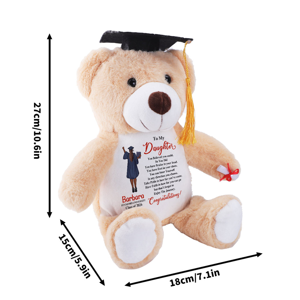 You Believed You Could - Personalized Graduation Teddy Bear