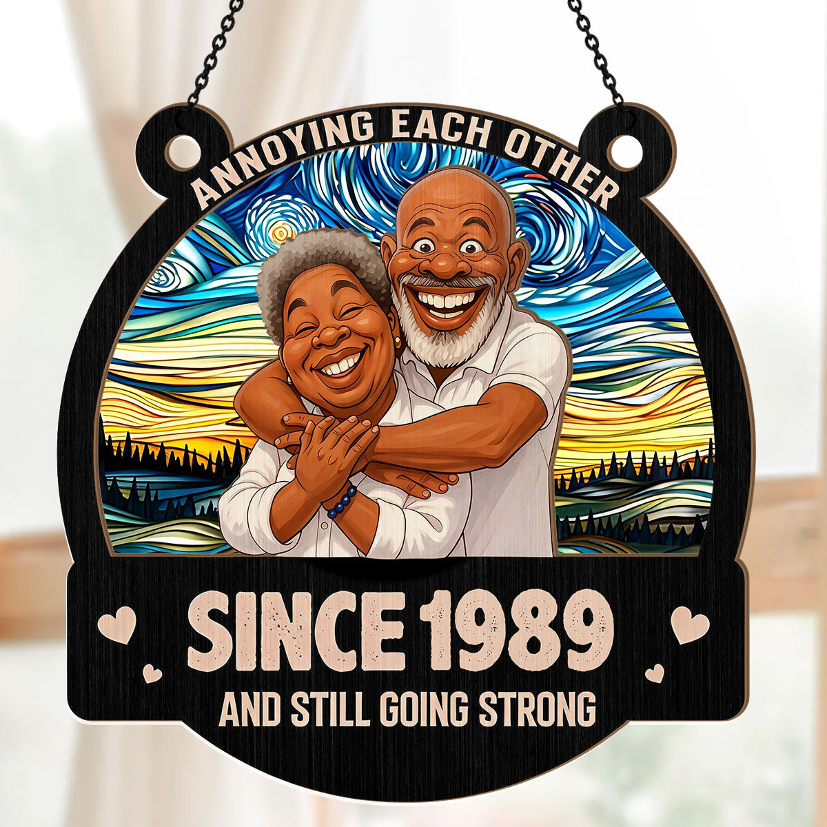 Love You Forever - Personalized Window Hanging Suncatcher