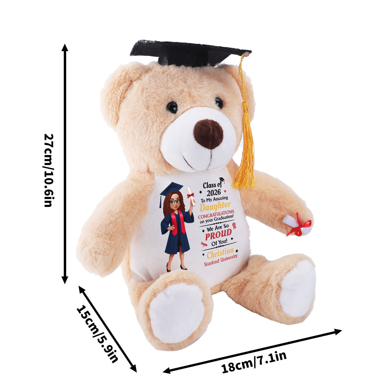 Graduation Pride - Personalized Graduation Teddy Bear