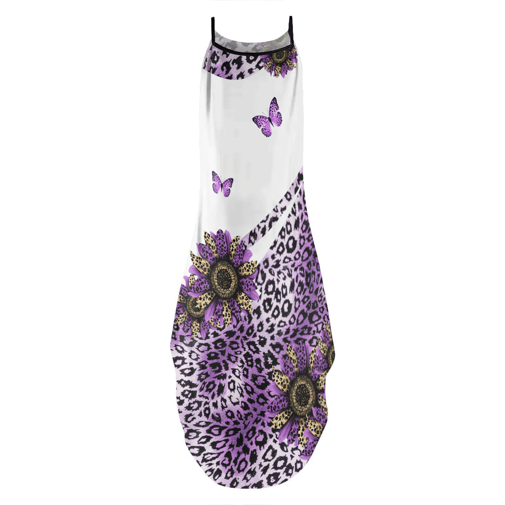 Heart In Heart Purple - Personalized Maxi Dress