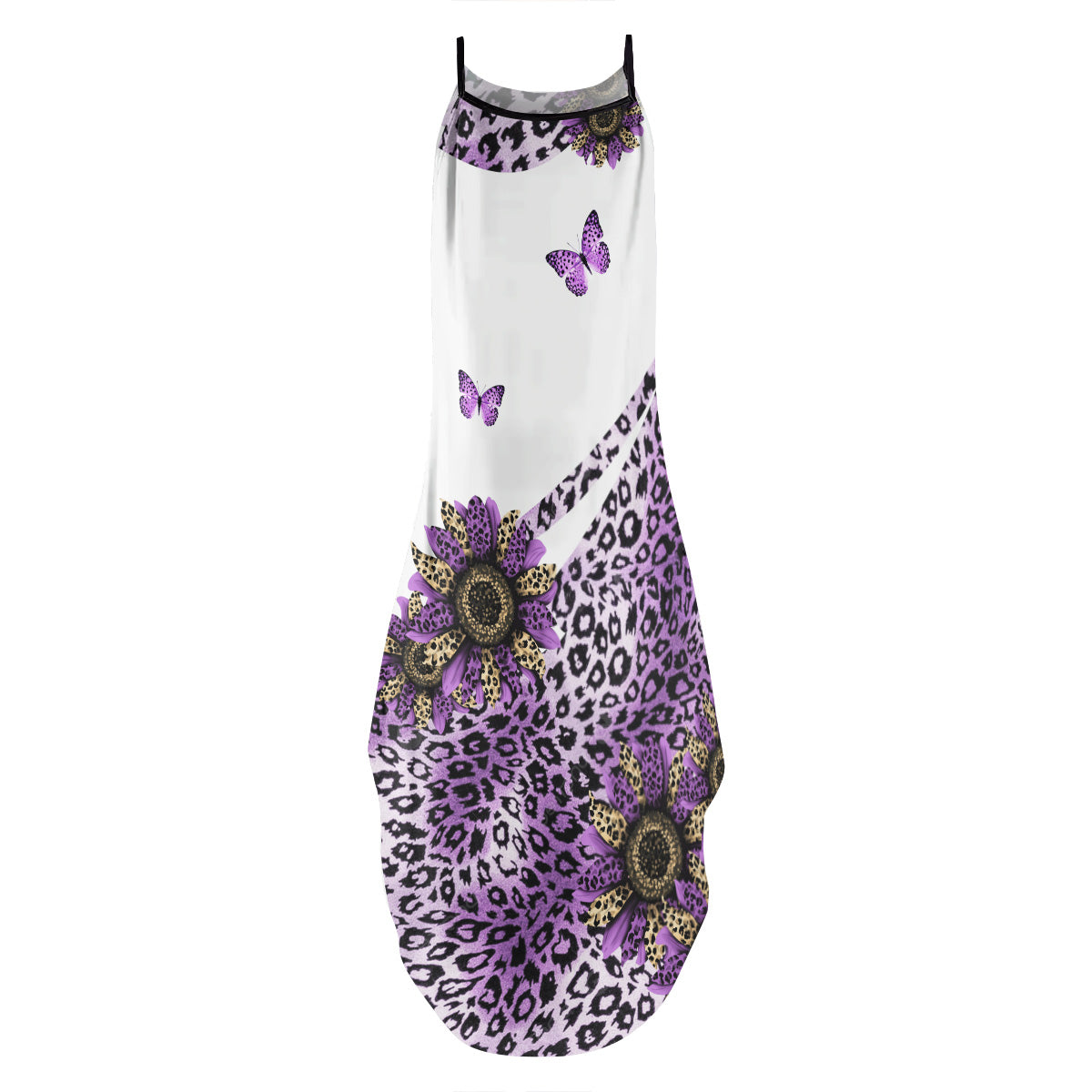 Heart In Heart Purple - Personalized Maxi Dress