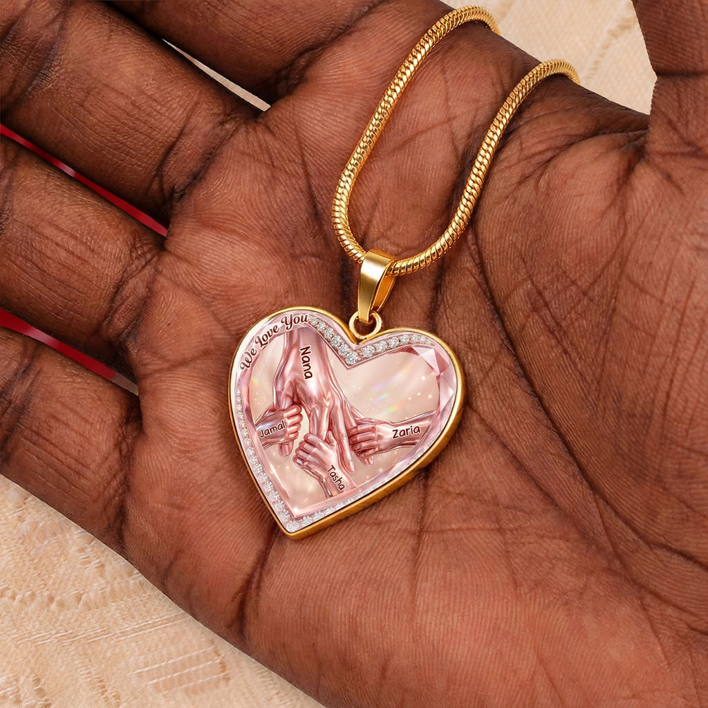 We Love You - Personalized Heart Necklace