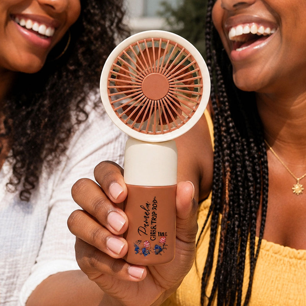 Summer Bikini, Girls Trip - Personalized Combo Handheld Fan