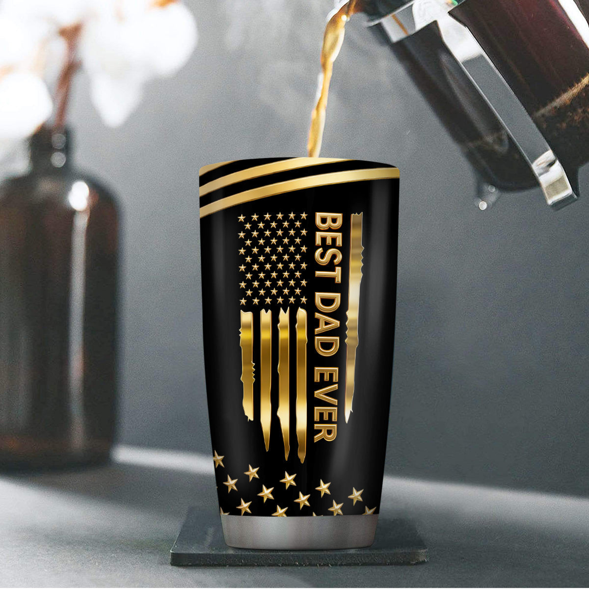 Best Dad Ever - Personalized Stainless Steel Tumbler